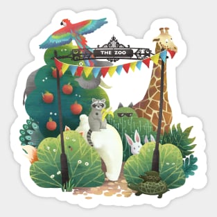 Crazy Zoo Sticker